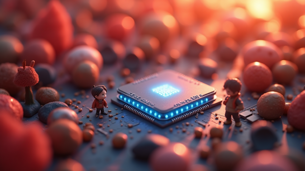 Editorial illustration for AI technology coverage