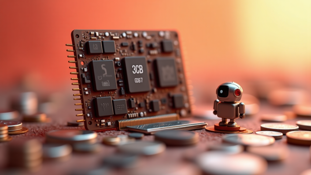 Editorial illustration for AI infrastructure & semiconductor coverage