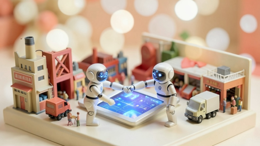 Editorial illustration for AI technology coverage