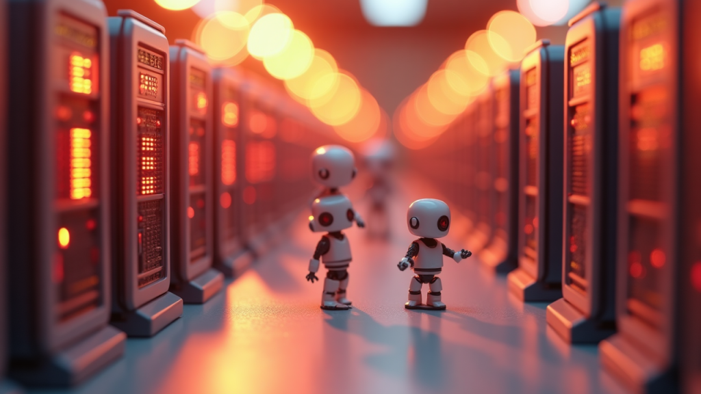 Editorial illustration for AI technology coverage