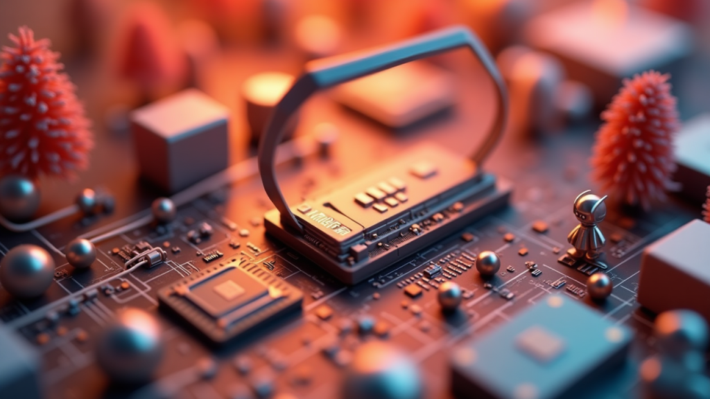 Editorial illustration for AI infrastructure & semiconductor coverage