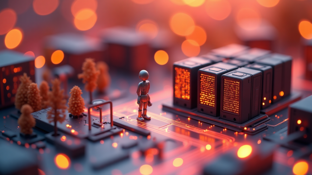 Editorial illustration for AI infrastructure & semiconductor coverage