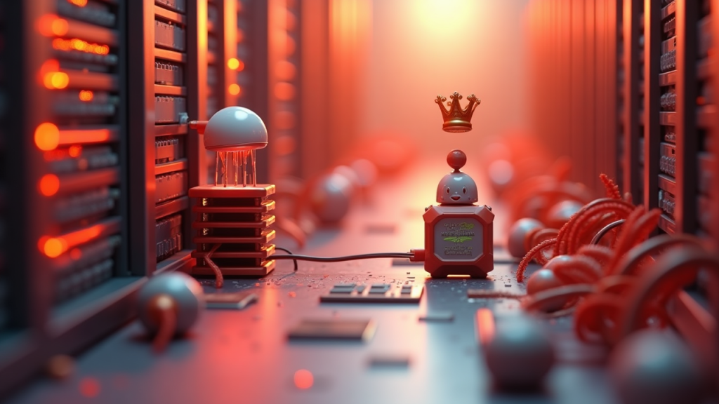 Editorial illustration for AI infrastructure & semiconductor coverage