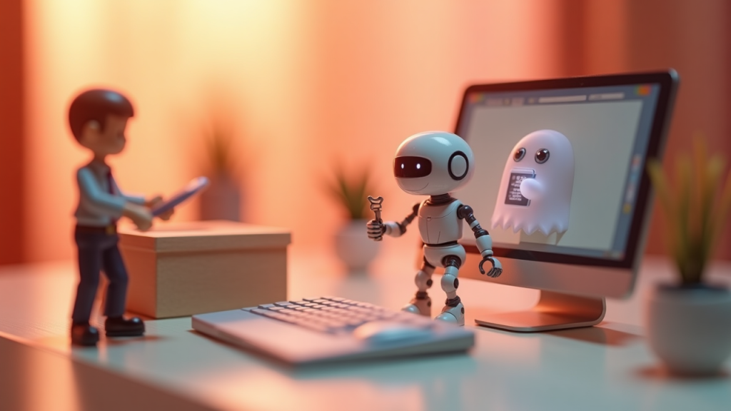 Editorial illustration for AI technology coverage