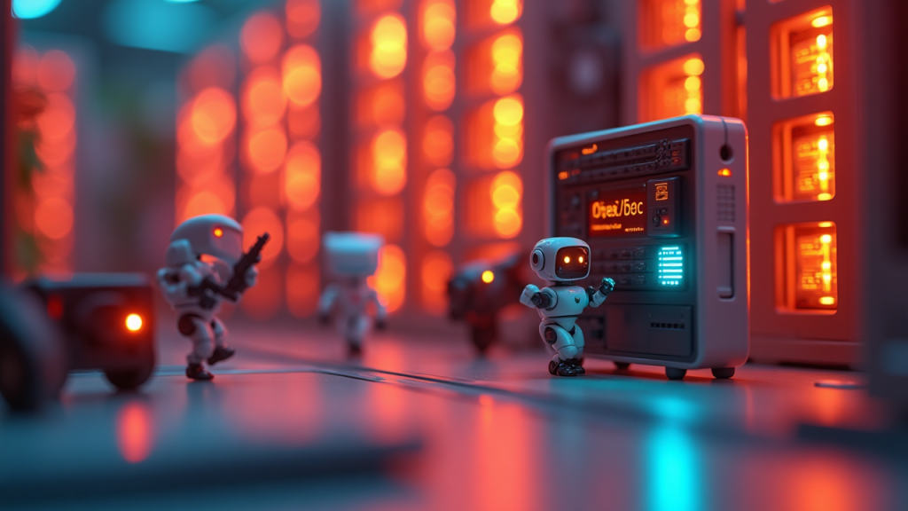 Editorial illustration for AI infrastructure & semiconductor coverage
