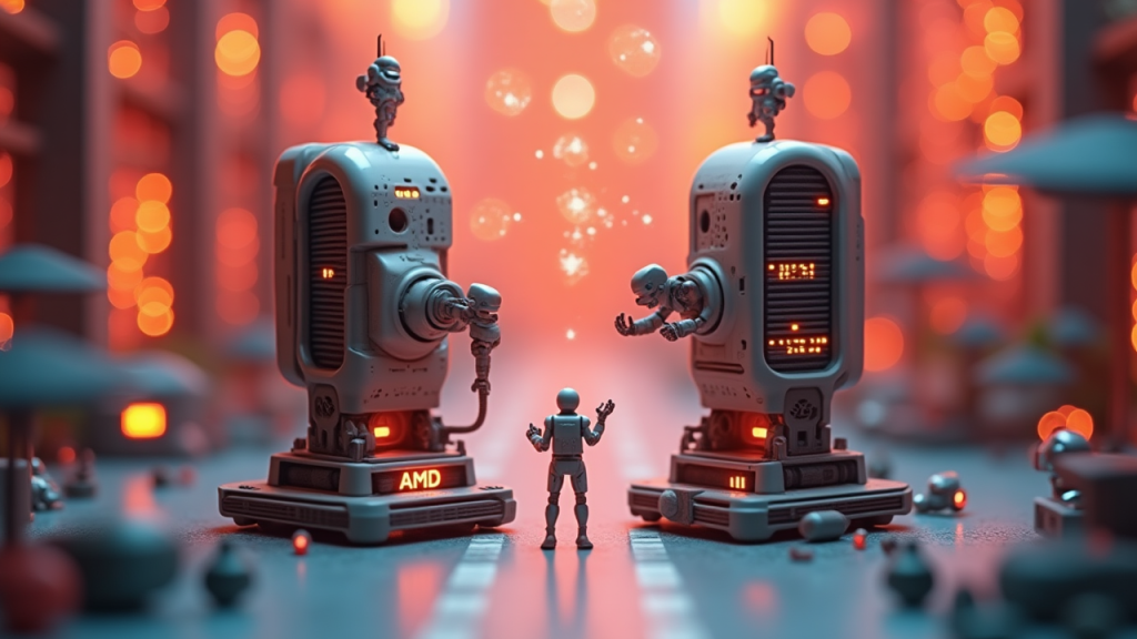 Editorial illustration for AI infrastructure & semiconductor coverage
