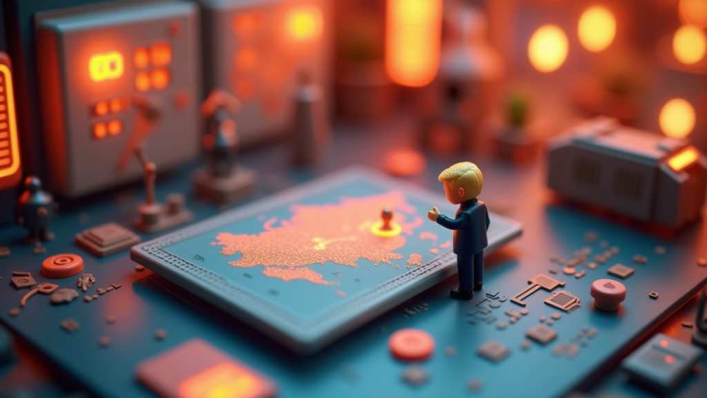 Editorial illustration for AI technology coverage