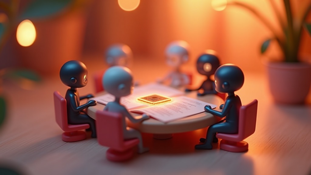 Editorial illustration for AI infrastructure & semiconductor coverage