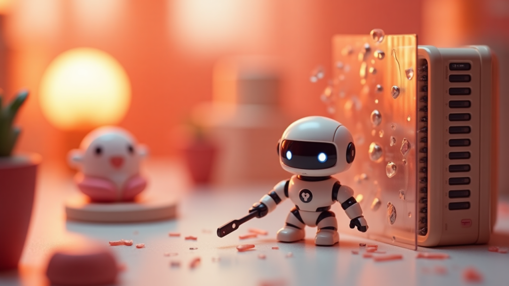 Editorial illustration for AI technology coverage