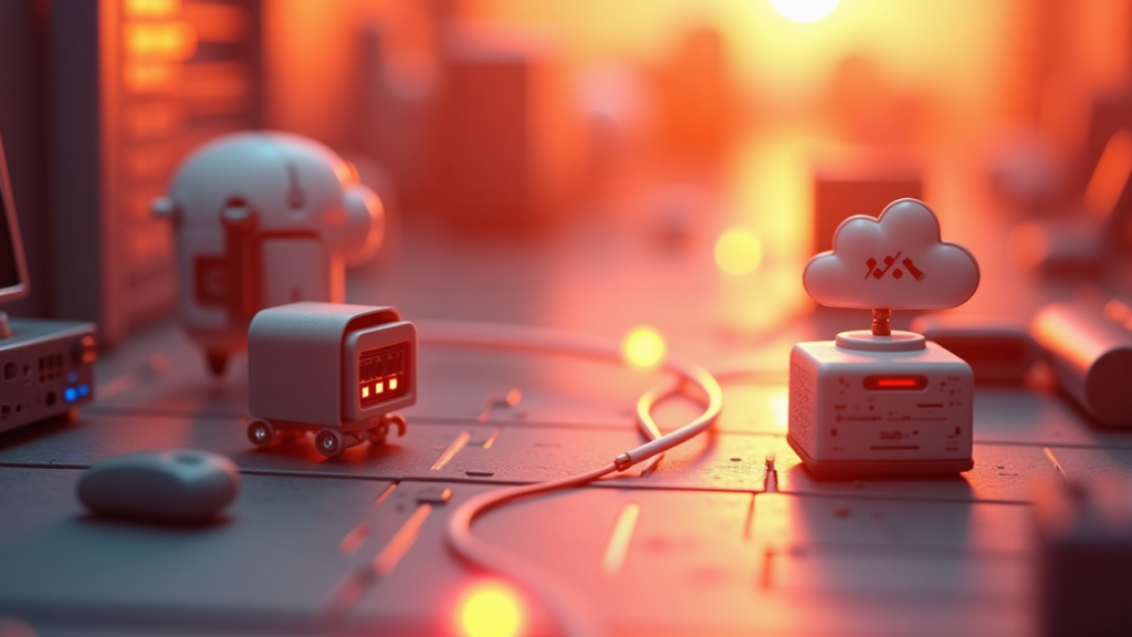 Editorial illustration for AI technology coverage
