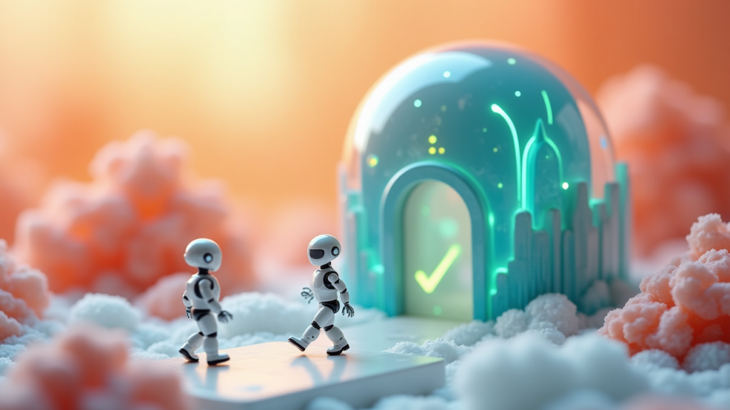 Editorial illustration for AI technology coverage