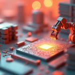 Editorial illustration for AI infrastructure & semiconductor coverage