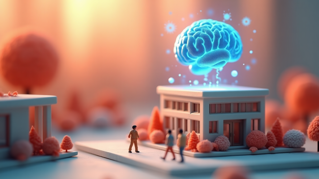 Editorial illustration for AI technology coverage